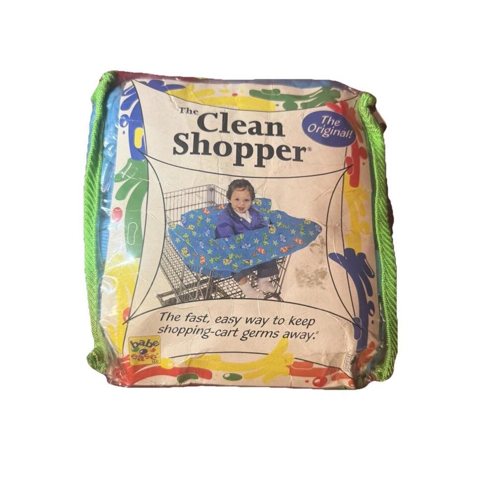 Babe Ease Sea Life Clean Shopper Baby Shopping Cart Cover Blue Multicolor